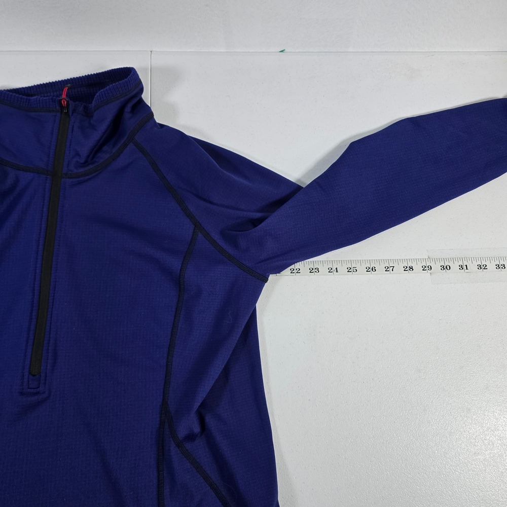 Eddie‎ Bauer Womens XL Blue Quarter Zip Pullover Long Sleeve Athletic Top - Picture 3 of 8